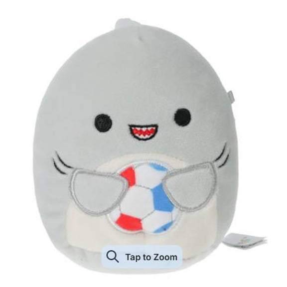 Squishmallows Gordon the Shark (Holding Soccer Ball) - 5 Inch Stuffed Plush Toy