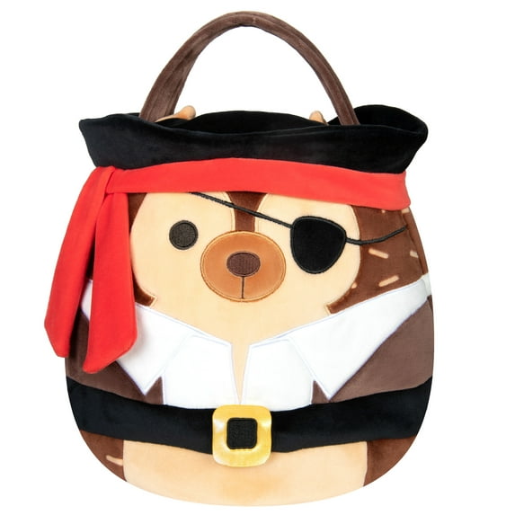Squishmallows Hans Pirate Hedgehog Treat Pail Ultra soft Plush Treat Pail
