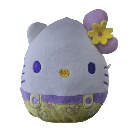 Squishmallows Hello Kitty Flowers 7 inch Collectible Soft & Squishy Food Stuffed - Add to Your Squad - Gift for Kids, Girls & Boys