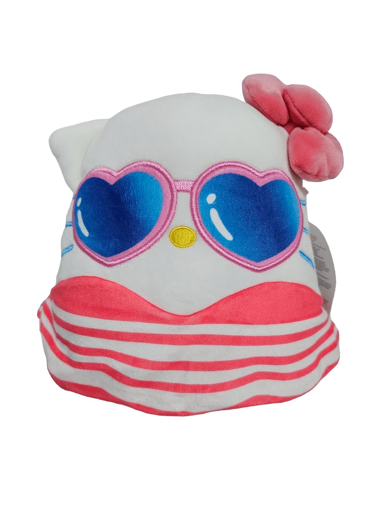 Squishmallows Hello Kitty with Swimming Suite  Sun Glasses 8" Stuffed Plush