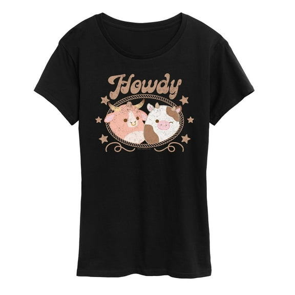 Squishmallows - Howdy Cows - Women's Short Sleeve Graphic T-Shirt