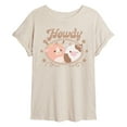 thumbnail image 1 of Squishmallows - Howdy Cows - Womens Oversized Graphic T-Shirt, 1 of 4