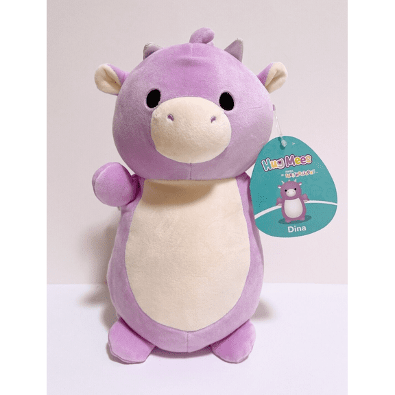 Squishmallows HugMees 10" Dina the Purple Dragon Plush Doll Toy