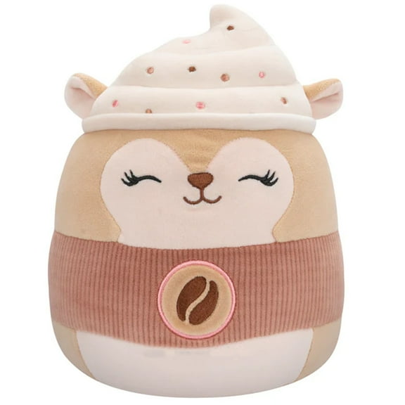 Squishmallows Hybrid Sweets Squad Reza the Latte Squirrel 8" Plush Soft & Cuddly Toy