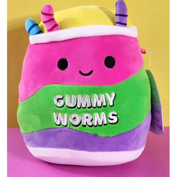 Squishmallows Junk Food Squad Silver the Bag Gummy Worms 7" NWT First to Market