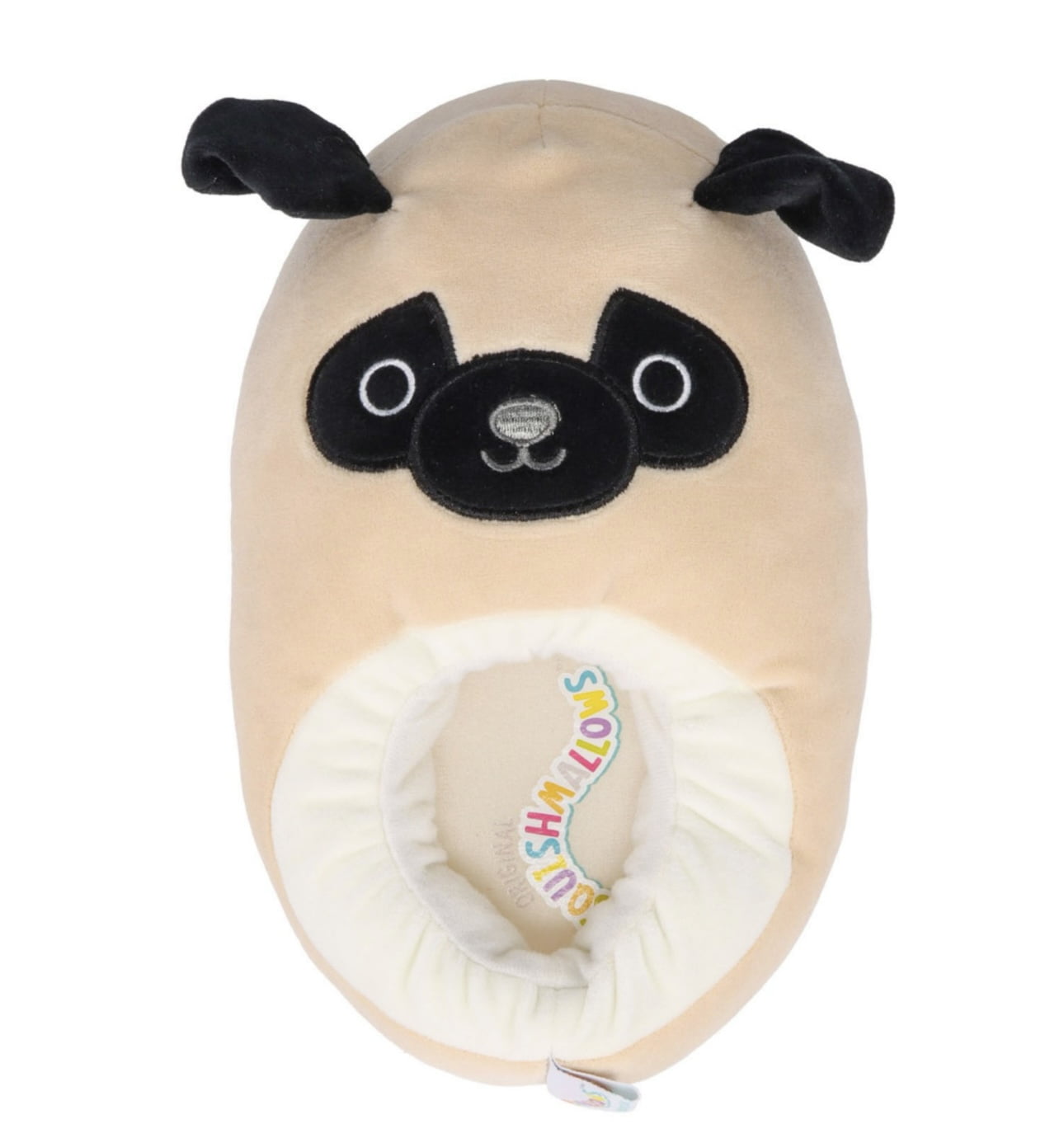 Squishmallows KellyToy Kids Slippers Plush Prince Pug (Size 4/5 ...