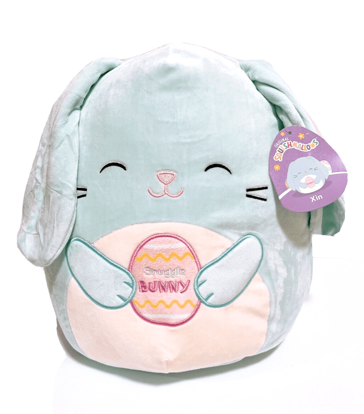 Squishmallows Kellytoy 2023 Easter Squad D 8 Xin The Blue Bunny Plush Doll Toy 4547