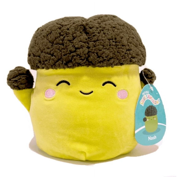 Squishmallows Kellytoy 2023 Veggie Squad 8" Nash the Broccoli Plush Doll Toy