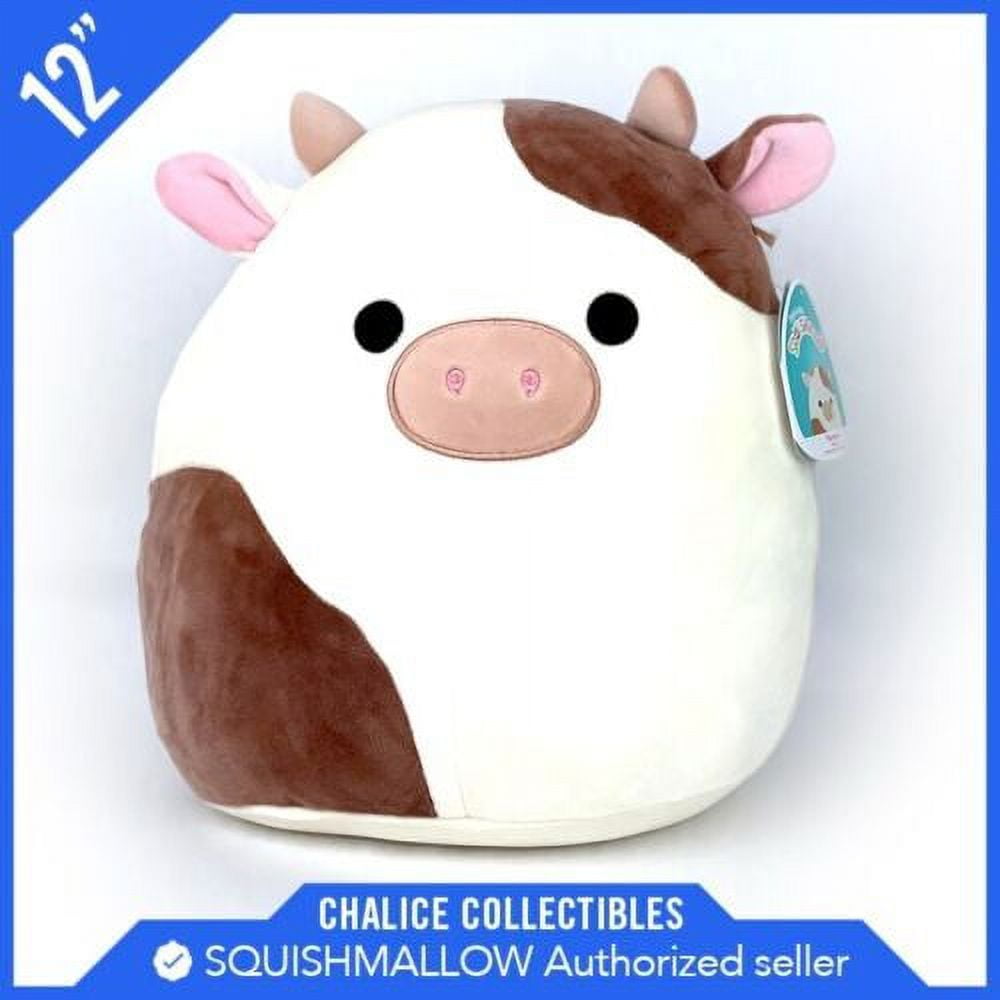 Squishmallows Kellytoy Plush Farm Animal Ronnie the Brown Nose Cow 12 Walmart