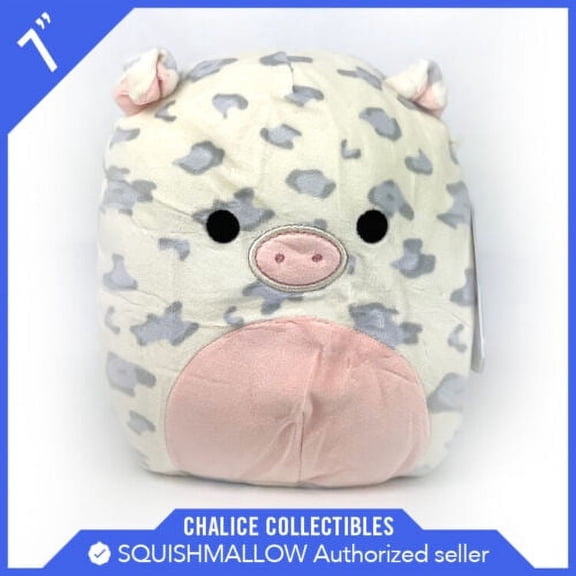 Squishmallows Kellytoy Plush Farm Animal Rosie the Pig Soft Speckled 7"