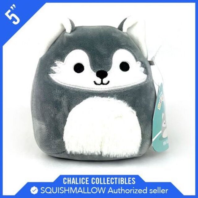 Squishmallow Kellytoy 5" Plush Willy the Wolf/Husky NWT