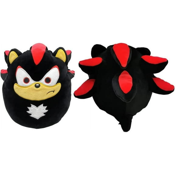 Squishmallows Kellytoy SEGA Sonic, Knuckles, Tails, Shadow Plush Toy (10" Sonic The Shadow)