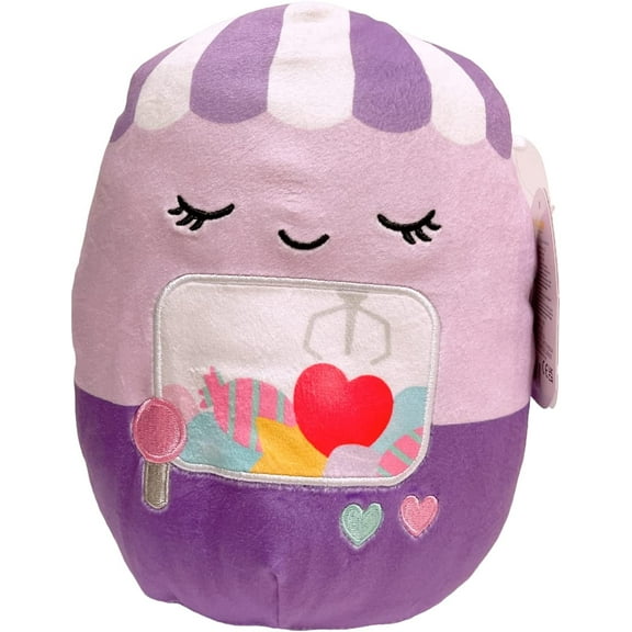 Squishmallows Kellytoy Valentine Squad Plush Toy (8" Mincha The Purple Claw Machine)
