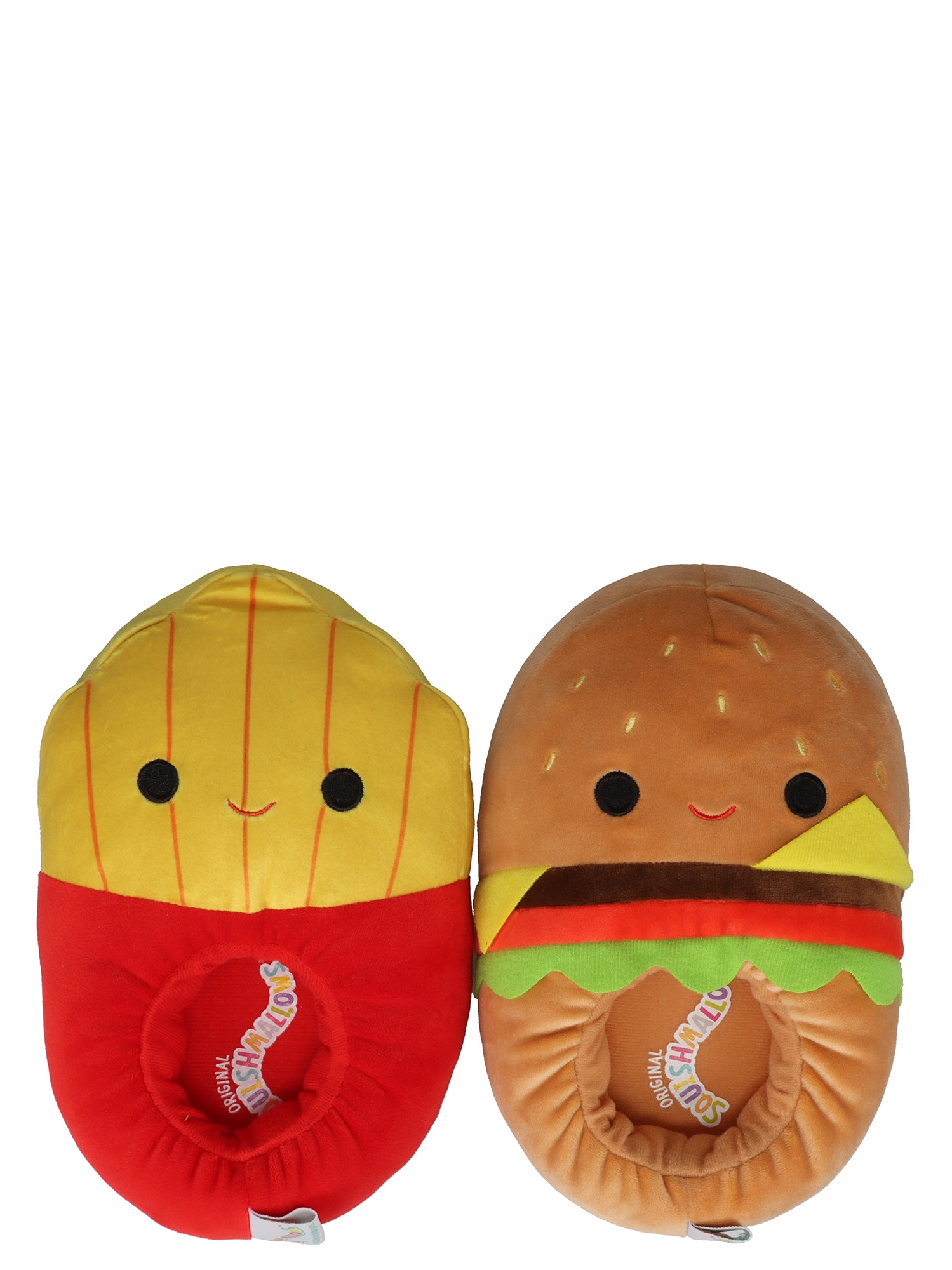 Squishmallows Kids Cheeseburger & Fries Mix Match Slippers - image 1 of 6