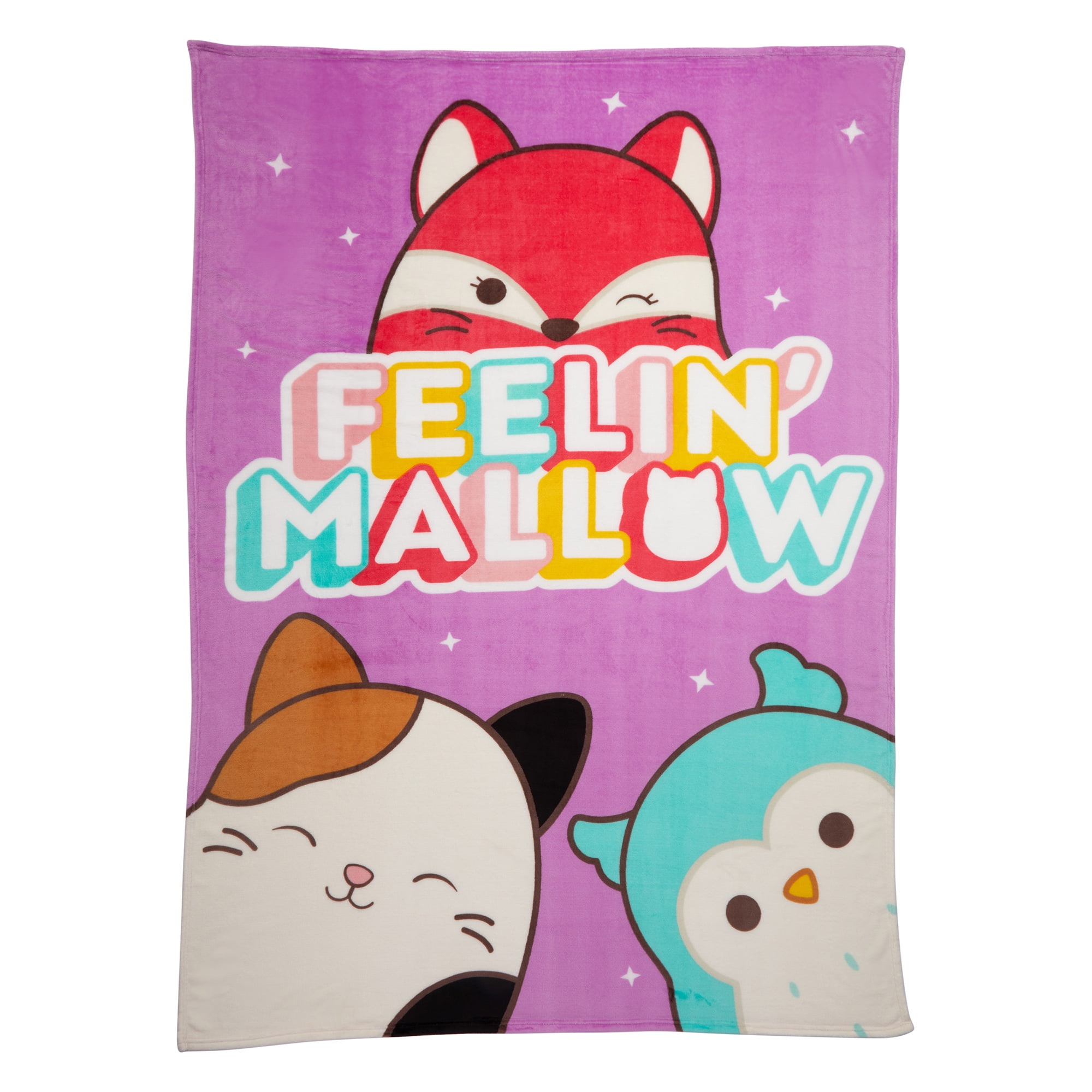 Squishmallows Kids Plush Blanket Twin Full Size 62x90 Jazwares