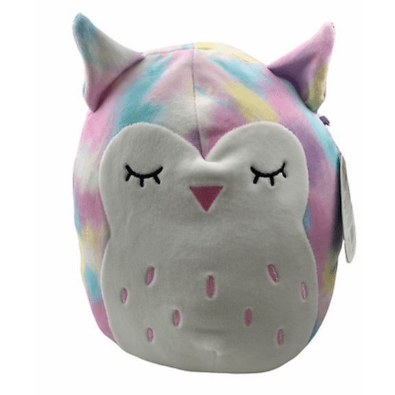 Squishmallows - LESEDI the Owl Tie-Dye Rainbow (8" Plush) (BONUS 1 FUN CHOPS)