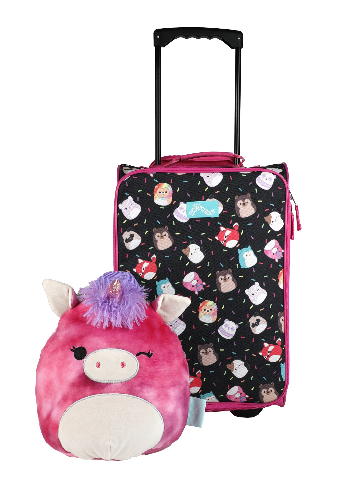 Squishmallows Lola Unicorn 2pc  Travel Set with 18" Luggage and 10" Plush Backpack - image 1 of 9
