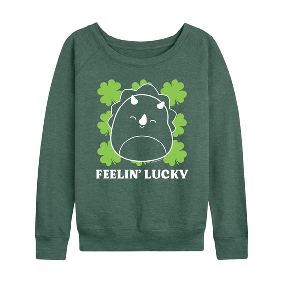 Squishmallows - Lucky - Women's French Terry Long Sleeve Pullover
