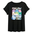 thumbnail image 1 of Squishmallows - Mallow Vibes - Womens Oversized Graphic T-Shirt, 1 of 4