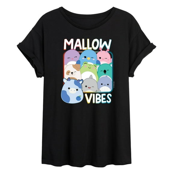 Squishmallows - Mallow Vibes - Womens Oversized Graphic T-Shirt