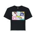 thumbnail image 1 of Squishmallows - Mooody Cow Grid - Juniors Cropped Short Sleeve Graphic T-Shirt, 1 of 4