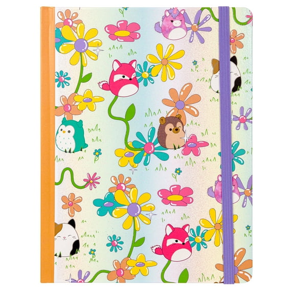 Squishmallows Multi Floral Bound Journal, 80 Sheets, Multi Color