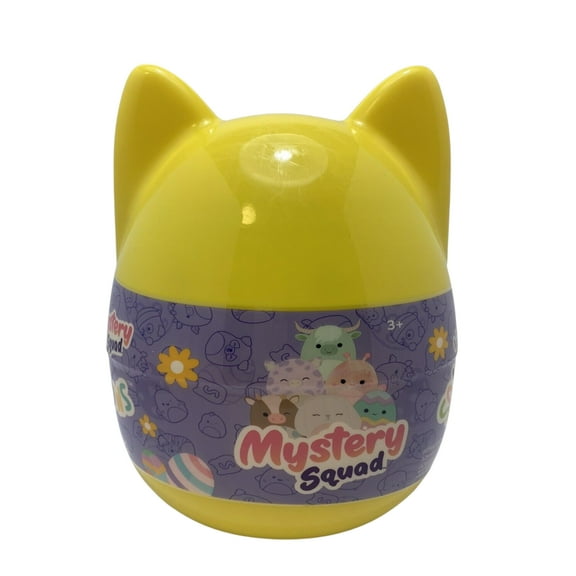 Squishmallows Mystery Squad, 8 inches Scented Plush Toy in Cat Shaped Capsule Ultrasoft Stuffed Animal Plush Stuffed Toy Cute Pillows Buddy for Kids Adults Teens Easter Birthday Gift (Yellow)