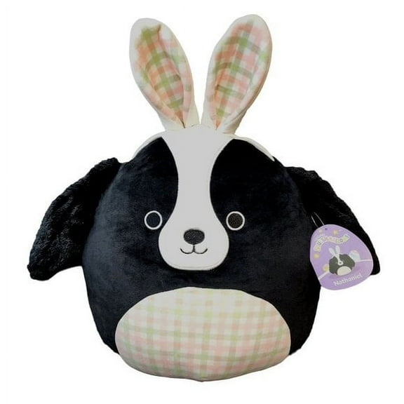 Squishmallows Nathaniel the Cocker Spaniel Wearing Bunny Ears 14" 2023 Easter Collection Stuffed Plush