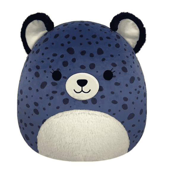 Squishmallows Navy Blue Cheetah Plush Spotts Polka Dot Design 12 Inch