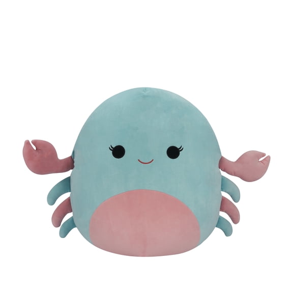 Squishmallows Official 14 inch Isler the Pink and Mint Crab - Child's Ultra Soft Stuffed Plush Toy