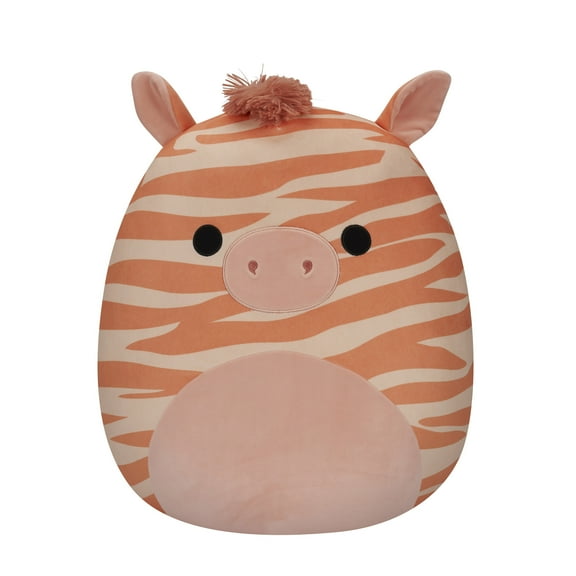 Squishmallows Official 14 inch Josue the Peach Zebra - Child's Ultra Soft Stuffed Plush Toy