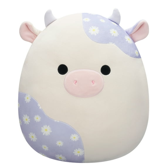 Squishmallows 16” Liesel the Floral Cow - Ultra Soft Plush Toy, Easter Basket Gift