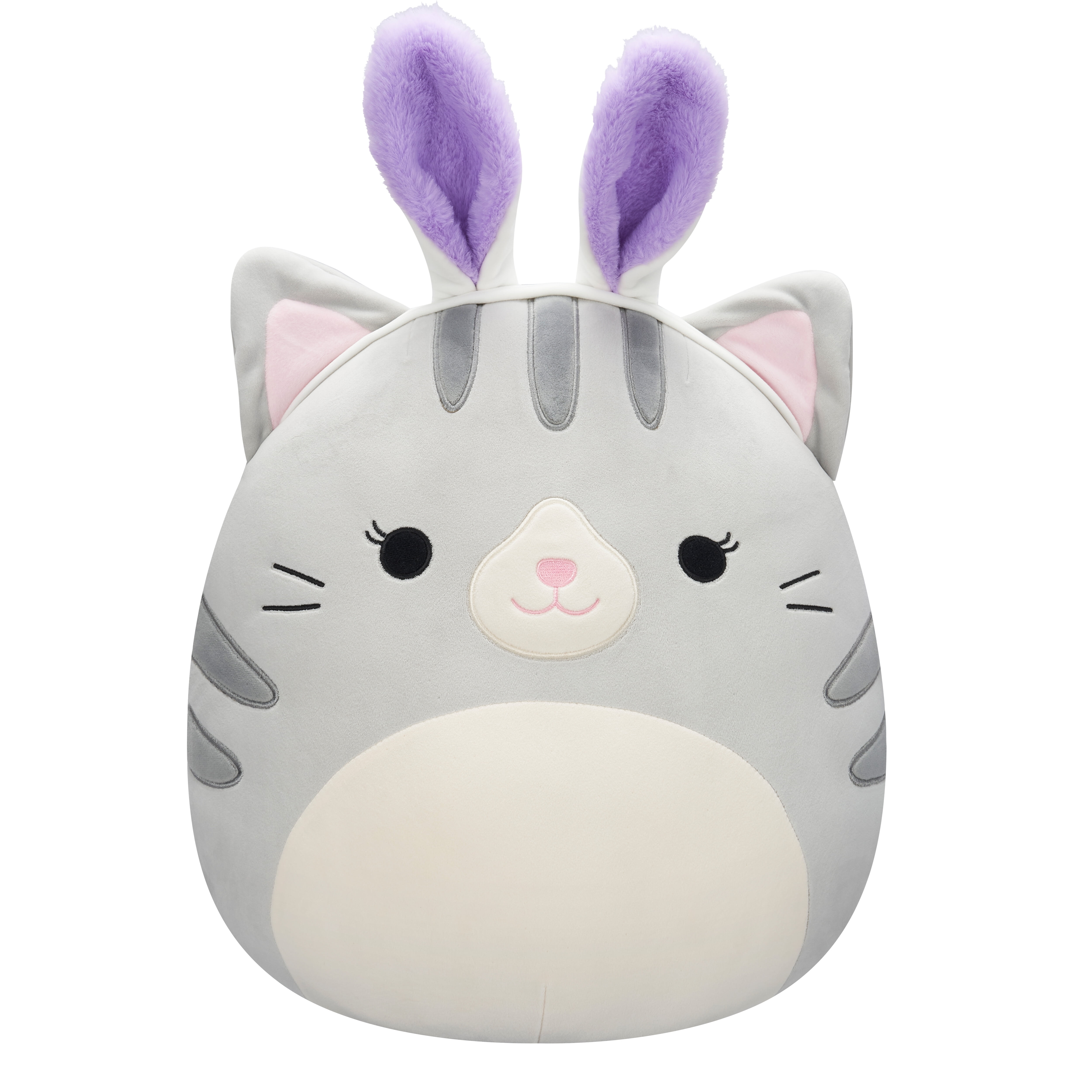 Squishmallows 16 Tally the Grey Tabby Cat with Bunny Ears - Ultra Soft Easter Plush