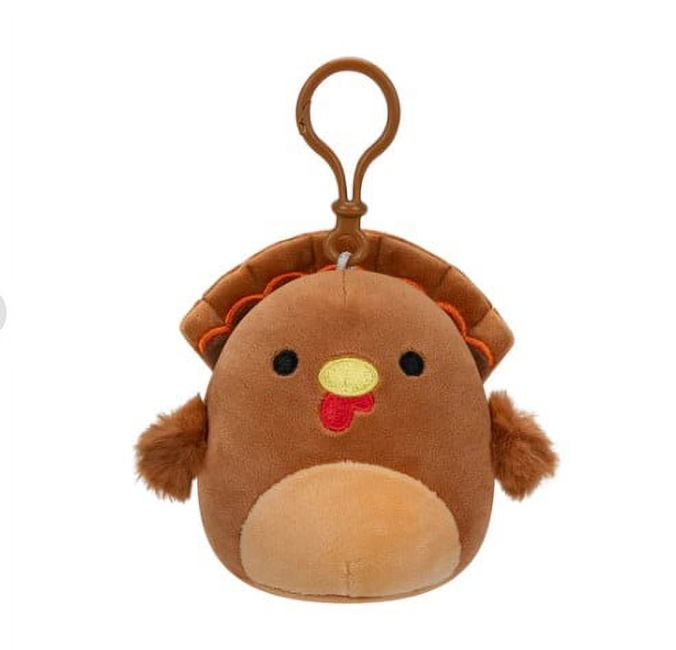 Squishmallows Official 3.5" Inch Terry the Turkey Plush Clip-On Small ...