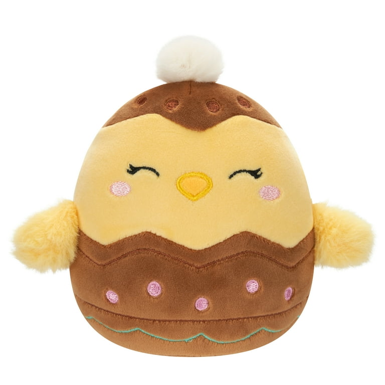 Squishmallows 5” Aimee the Yellow Chick in Chocolate Egg Ultra