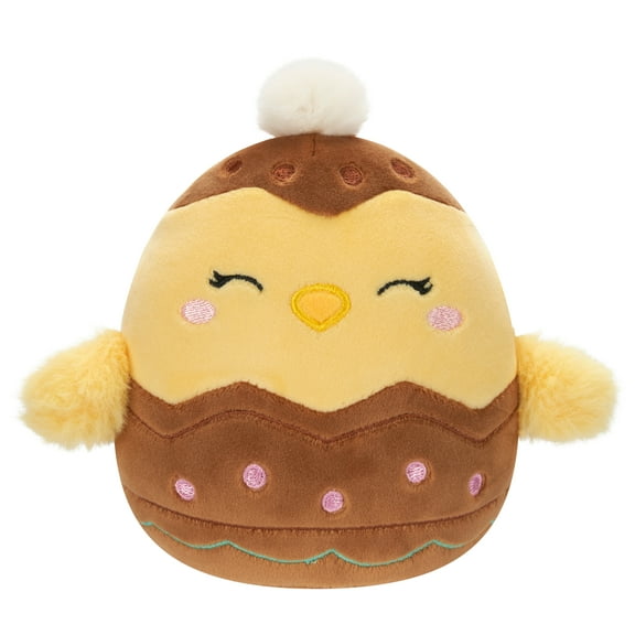 Squishmallows 5 Aimee the Yellow Chick in Chocolate Egg - Ultra Soft Easter Plush Toy