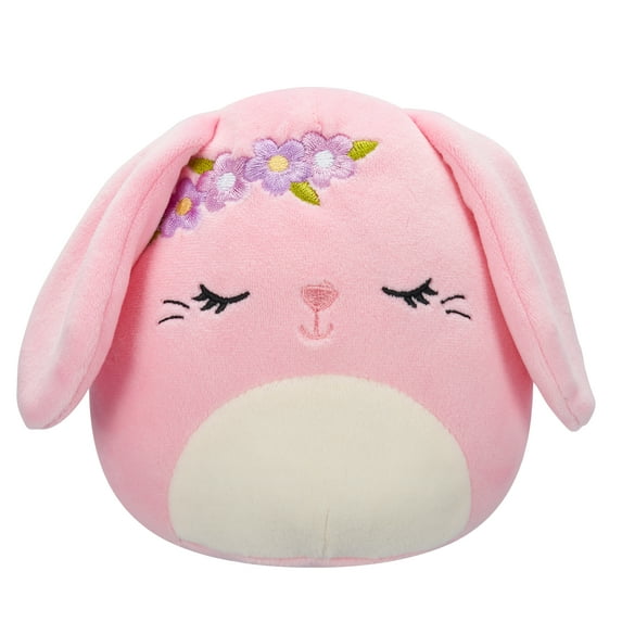 Squishmallows 5” Bop the Pink Bunny with Closed Eyes - Ultra Soft Easter Plush Toy