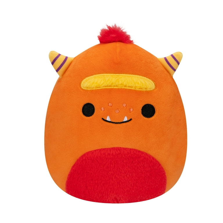 Squishmallows Official 5 inch Orange Monster with Unibrow