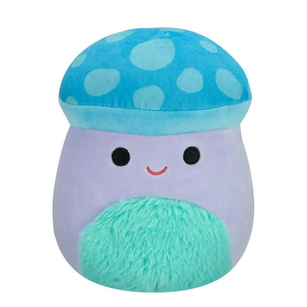 Squishmallows Official 7.5 inch Pyle the Purple and Blue Mushroom - Child's Ultra Soft Plush Toy
