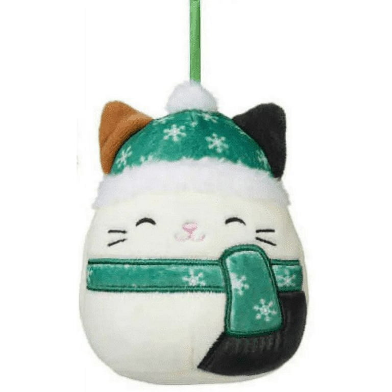 Jazwares Squishmallows 16 Plush Holiday Cat in Blue Scarf Cam