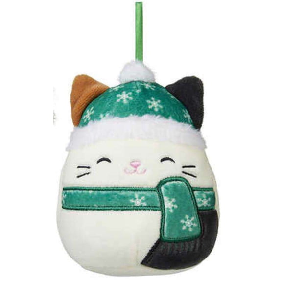 Squishmallows Official Cam the Cat 4-Inch Ornament Plush