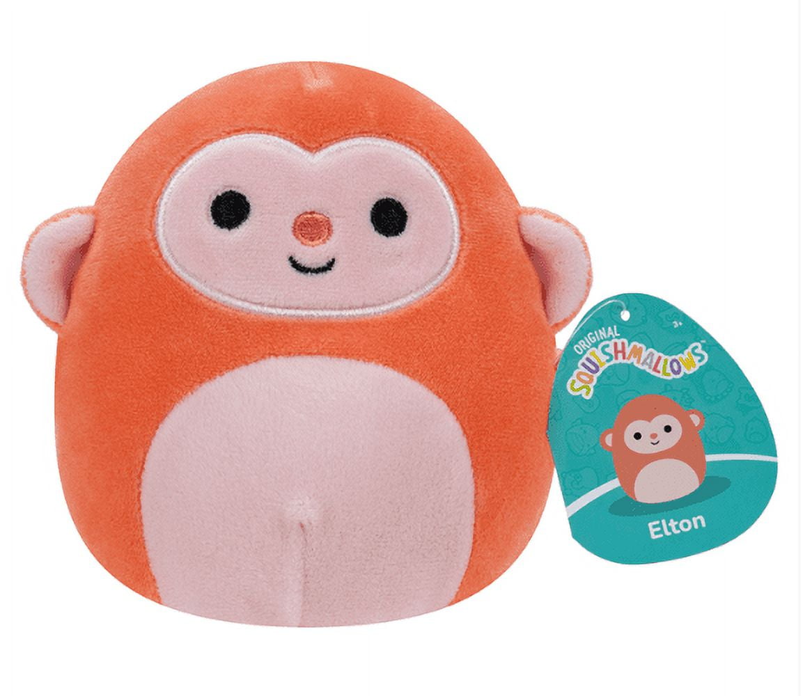 Squishmallows Official Elton the Peach Monkey 5 Inch Plush Toy ...