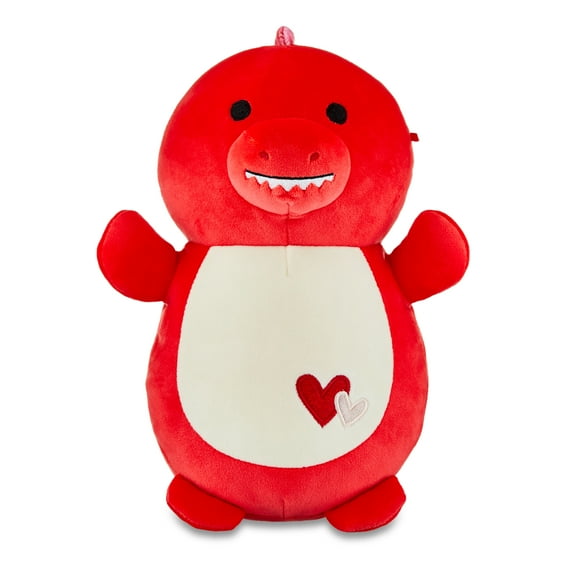 Squishmallows Official Hugmee Plush 10 inch Red Dino - Child's Ultra Soft Stuffed Plush Toy