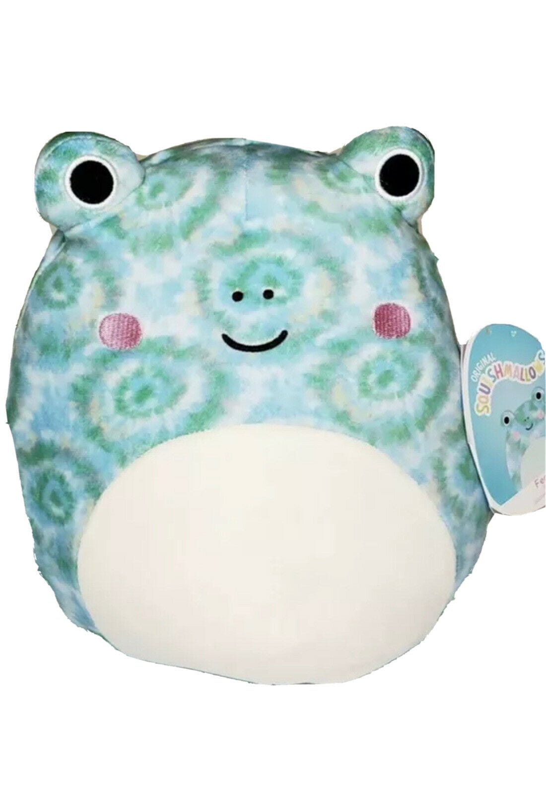 Squishmallows Official Kellytoy 11 Inch Soft Plush Squishy Toy Animals (Ferdie Tie Dye Frog)