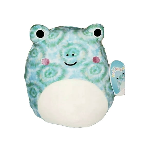 Squishmallows Official Kellytoy 11 Inch Soft Plush Squishy Toy Animals (Ferdie Tie Dye Frog)