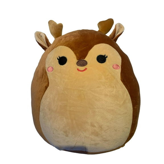 Squishmallows Official Kellytoy 12 Inch Darla the Reindeer- Squishy Soft Plush Toy Corduroy Christmas Squad