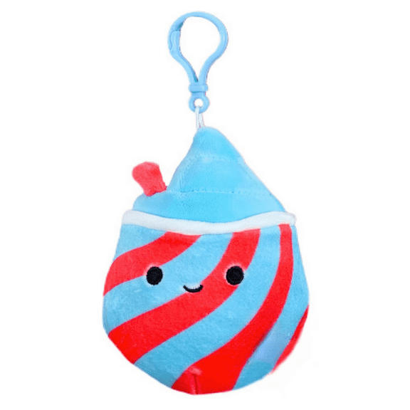 Squishmallows Official Kellytoy 3.5" Clip On Tucker the Slushie Plush Toy S3 #1760