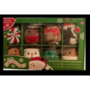 Squishmallows Official Kellytoy 4 Inch Ornament Set (Christmas Theme - 8 Pack)