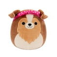 thumbnail image 1 of Squishmallows Official Kellytoy 5 Inch Soft Plush Valentines Andres the Sheltie, 1 of 1
