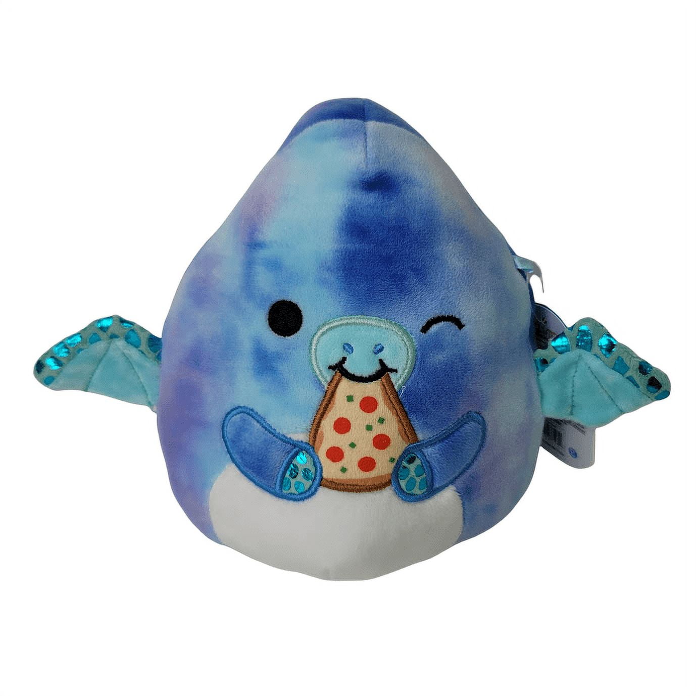 Squishmallows Official Kellytoy 7.5 Inch Talib the Ptreodactyl Eating Pizza Ultrasoft Stuffed Animal Plush Toy